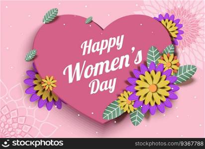 lovely happy women&rsquo;s day international celebration background