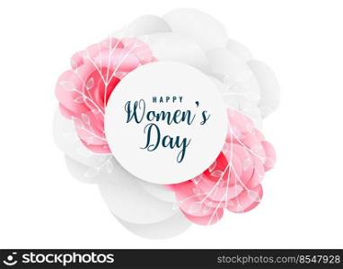 lovely happy women’s day flower background