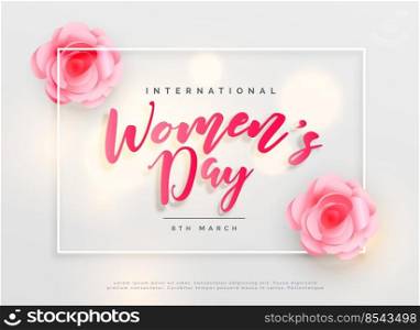 lovely happy women’s day international celebration background