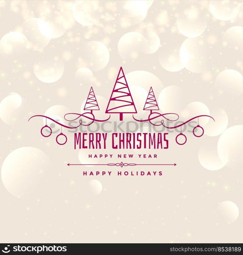 lovely merry christmas shiny background design