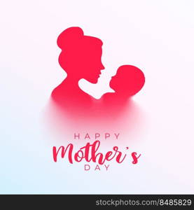 lovely mothers day celebration card design