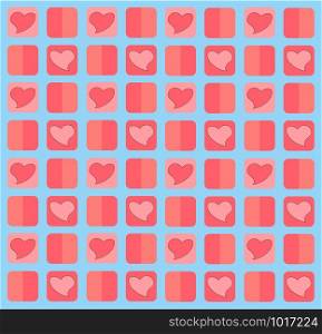 lovely pastel heart pattern background vector EPS10