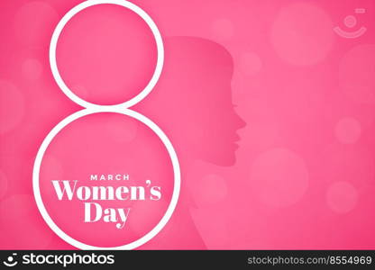 lovely pink happy womens day event banner