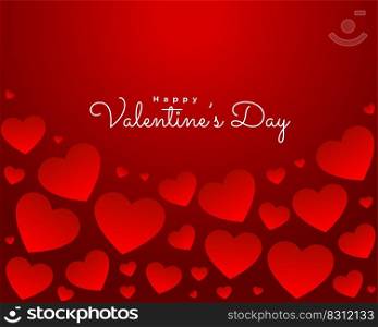 lovely red happy valentines day background design