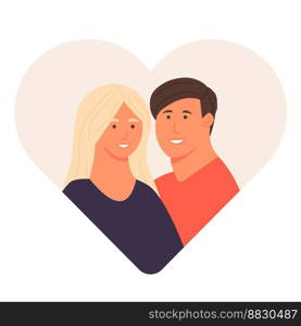 Loving couple. Man and woman lovers. Symbol of love, family and unity. Flat Isolated vector illustration. mobile phone dating app. Loving couple. Man and woman lovers. Symbol of love, family and unity. Flat Isolated vector illustration. mobile phone dating app.