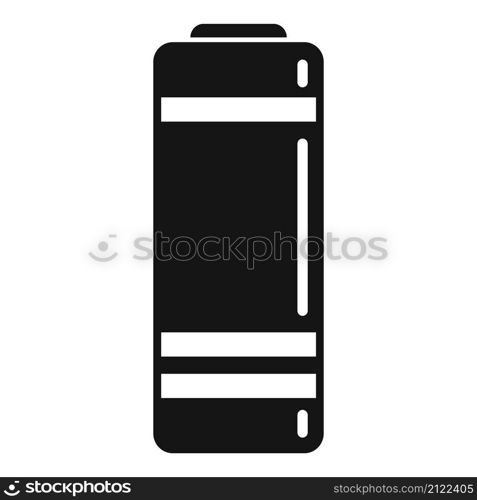 Low battery icon flat vector. Energy phone. Lithium charge. Low battery icon flat vector. Energy phone