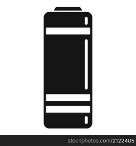 Low battery icon flat vector. Energy phone. Lithium charge. Low battery icon flat vector. Energy phone