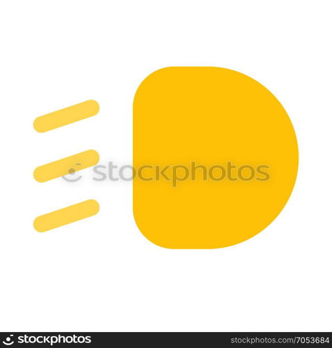 low beam light icon on isolated background