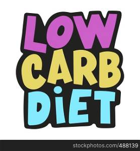 LOW CARB Ketogenic Healthy Food Banner Vector Illustration