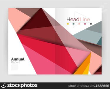 Low poly annual report. Low poly annual report template