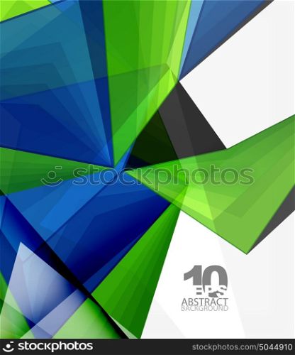 Low poly geometric 3d shape background. Low poly geometric 3d shape futuristic modern background. Vector blank template for your text or design