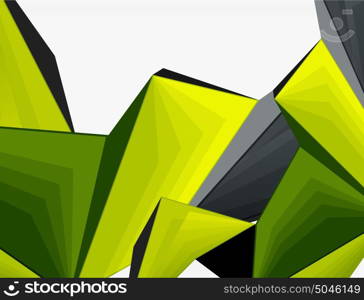 Low poly geometric 3d shape background. Low poly geometric 3d shape futuristic modern background. Vector blank template for your text or design