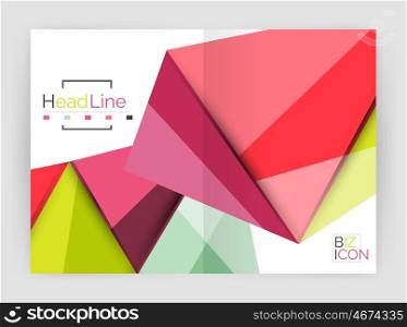 Low poly triangle business background. Low poly triangle abstract background