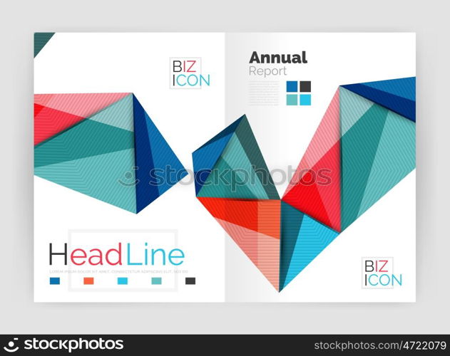 Low poly triangle business background. Low poly triangle abstract background