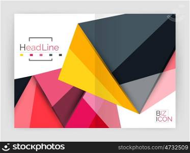 Low poly triangle business background. Low poly triangle abstract background