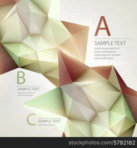 Low poly triangular background. Infographics template. Vector illustration EPS 10. Low poly triangular background. Infographics template. Vector illustration
