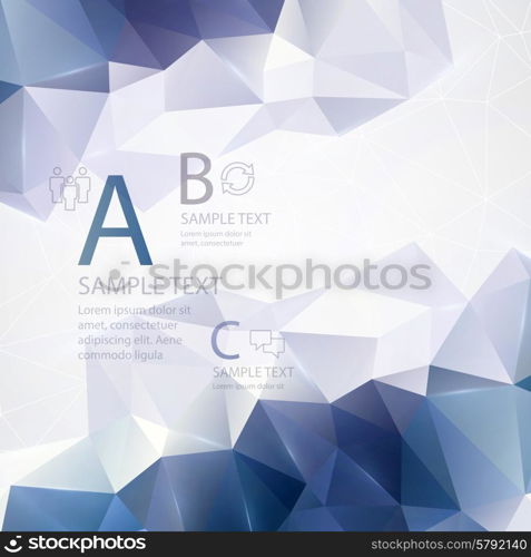 Low poly triangular background. Vector illustration EPS 10. Low poly triangular background. Vector illustration