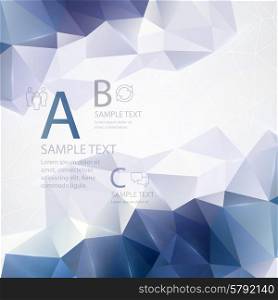 Low poly triangular background. Vector illustration EPS 10. Low poly triangular background. Vector illustration