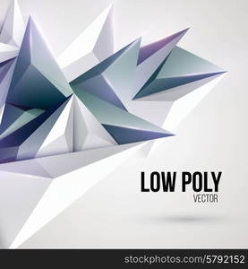 Low poly triangular background. Vector illustration EPS 10. Low poly triangular background. Vector illustration