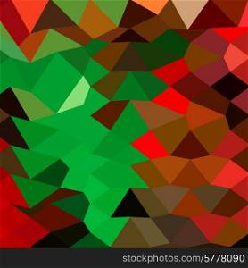 Low polygon style illustration of a bice green abstract geometric background.. Bice Green Abstract Low Polygon Background