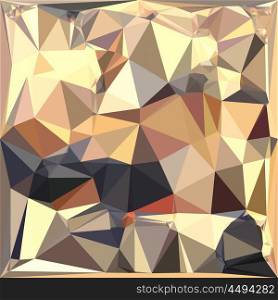 Low polygon style illustration of a bisque gray abstract geometric background.. Bisque Gray Abstract Low Polygon Background