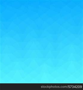 Low polygon style illustration of a blue abstract background.. Blue Sky Abstract Low Polygon Background