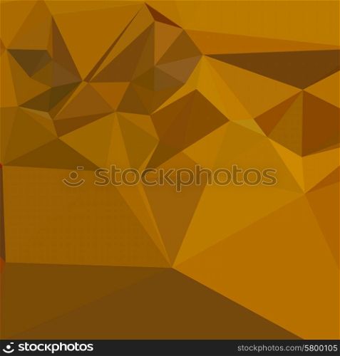 Low polygon style illustration of a blue abstract geometric background.. Curry Yellow Abstract Low Polygon Background