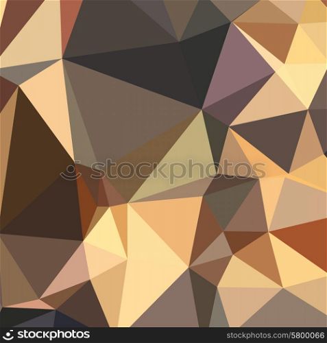 Low polygon style illustration of a bole brown abstract geometric background.. Bole Brown Abstract Low Polygon Background