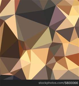 Low polygon style illustration of a bole brown abstract geometric background.. Bole Brown Abstract Low Polygon Background