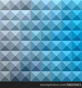 Low polygon style illustration of a bright cerulean blue abstract geometric background.. Bright Cerulean Blue Abstract Low Polygon Background