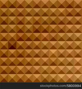 Low polygon style illustration of a bronze brown abstract geometric background.. Bronze Brown Abstract Low Polygon Background