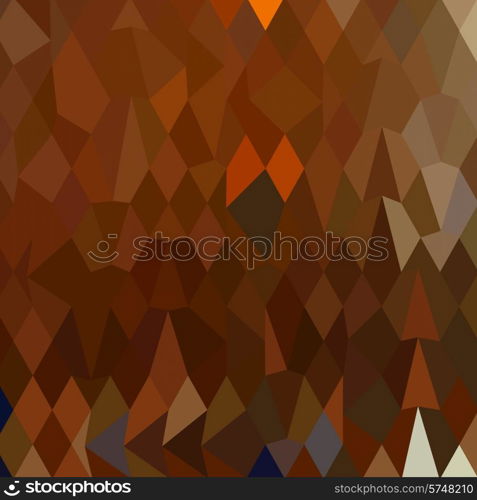 Low polygon style illustration of a brown forest abstract background.. Brown Forest Abstract Low Polygon Background