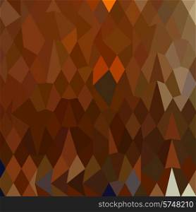 Low polygon style illustration of a brown forest abstract background.. Brown Forest Abstract Low Polygon Background
