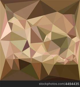 Low polygon style illustration of a burlywood abstract geometric background.. Burlywood Abstract Low Polygon Background