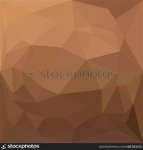 Low polygon style illustration of a burlywood goldenrod abstract geometric background.. Burlywood Goldenrod Abstract Low Polygon Background