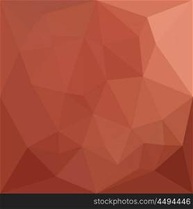 Low polygon style illustration of a burnt sienna orange abstract geometric background.. Burnt Sienna Orange Abstract Low Polygon Background