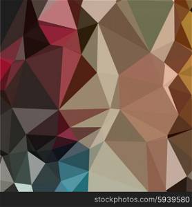 Low polygon style illustration of a butterscotch brown abstract geometric background.. Butterscotch Brown Abstract Low Polygon Background