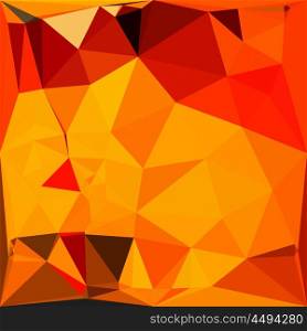 Low polygon style illustration of a cadmium yellow abstract geometric background.. Cadmium Yellow Abstract Low Polygon Background