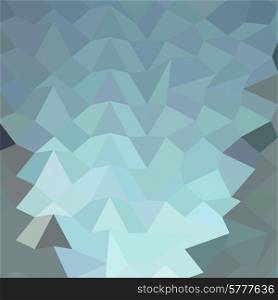 Low polygon style illustration of a cambridge blue abstract geometric background.. Cambridge Blue Abstract Low Polygon Background