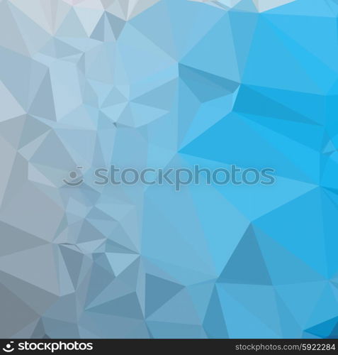 Low polygon style illustration of a capri blue abstract geometric background.. Capri Blue Abstract Low Polygon Background