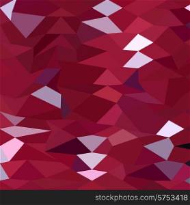 Low polygon style illustration of a carmine red abstract background.. Carmine Red Abstract Low Polygon Background