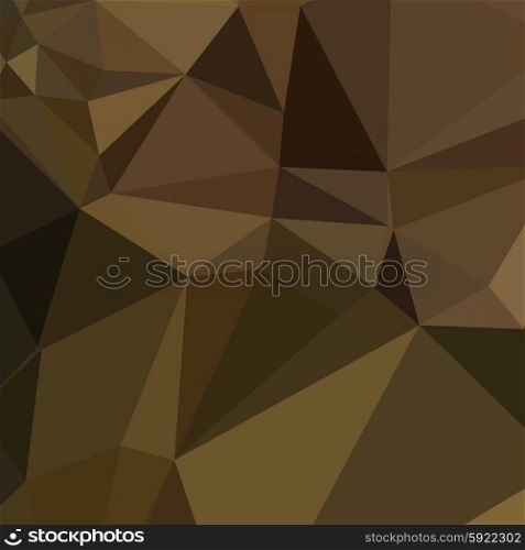 Low polygon style illustration of a carput mortuum brown abstract geometric background.. Caput Mortuum Brown Abstract Low Polygon Background