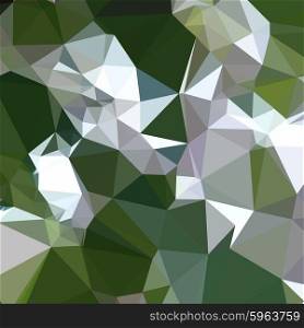 Low polygon style illustration of a castleton green abstract geometric background.. Castleton Green Abstract Low Polygon Background