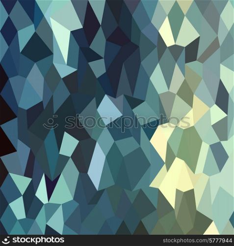 Low polygon style illustration of a catalina blue abstract geometric background.. Catalina Blue Abstract Low Polygon Background