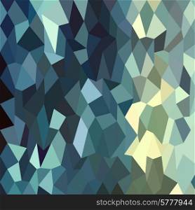 Low polygon style illustration of a catalina blue abstract geometric background.. Catalina Blue Abstract Low Polygon Background