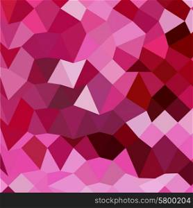 Low polygon style illustration of a cerise pink abstract geometric background.. Cerise Pink Abstract Low Polygon Background