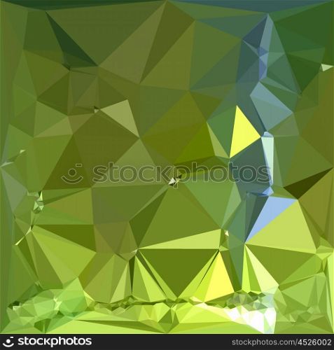 Low polygon style illustration of a chartreuse green abstract geometric background.. Chartreuse Green Abstract Low Polygon Background
