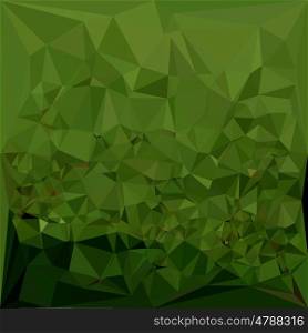 Low polygon style illustration of a chlorophyll green abstract geometric background.. Chlorophyll Green Abstract Low Polygon Background