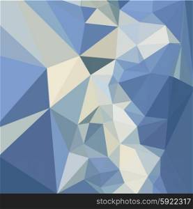 Low polygon style illustration of a columbia blue abstract geometric background.. Columbia Blue Abstract Low Polygon Background