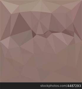 Low polygon style illustration of a copper rose abstract geometric background.. Copper Rose Abstract Low Polygon Background